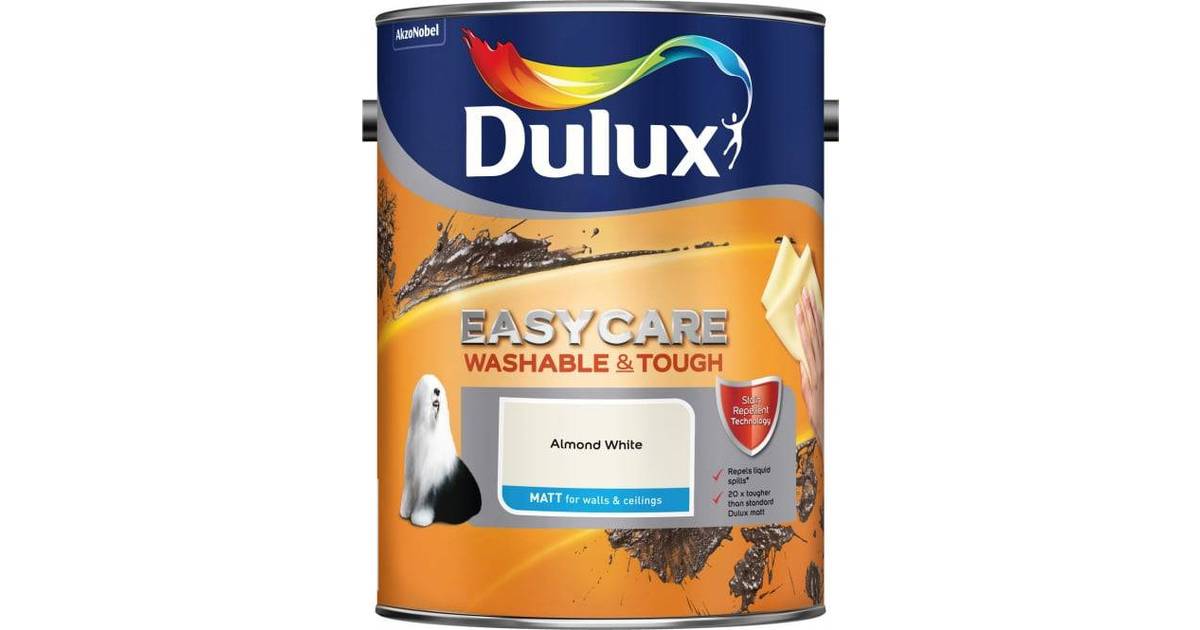 Dulux Easycare Wall Paint Ceiling Paint White 5l