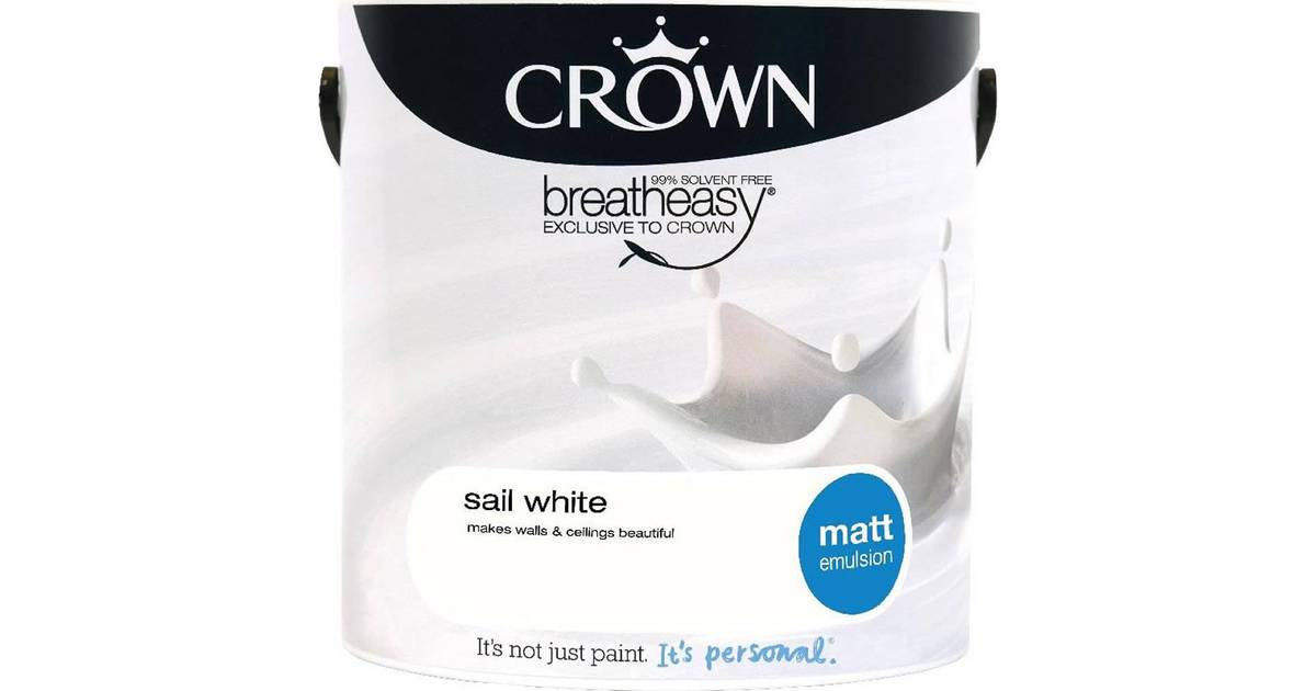 Crown Matt Emulsion Wall Paint Ceiling Paint White 2 5l Compare