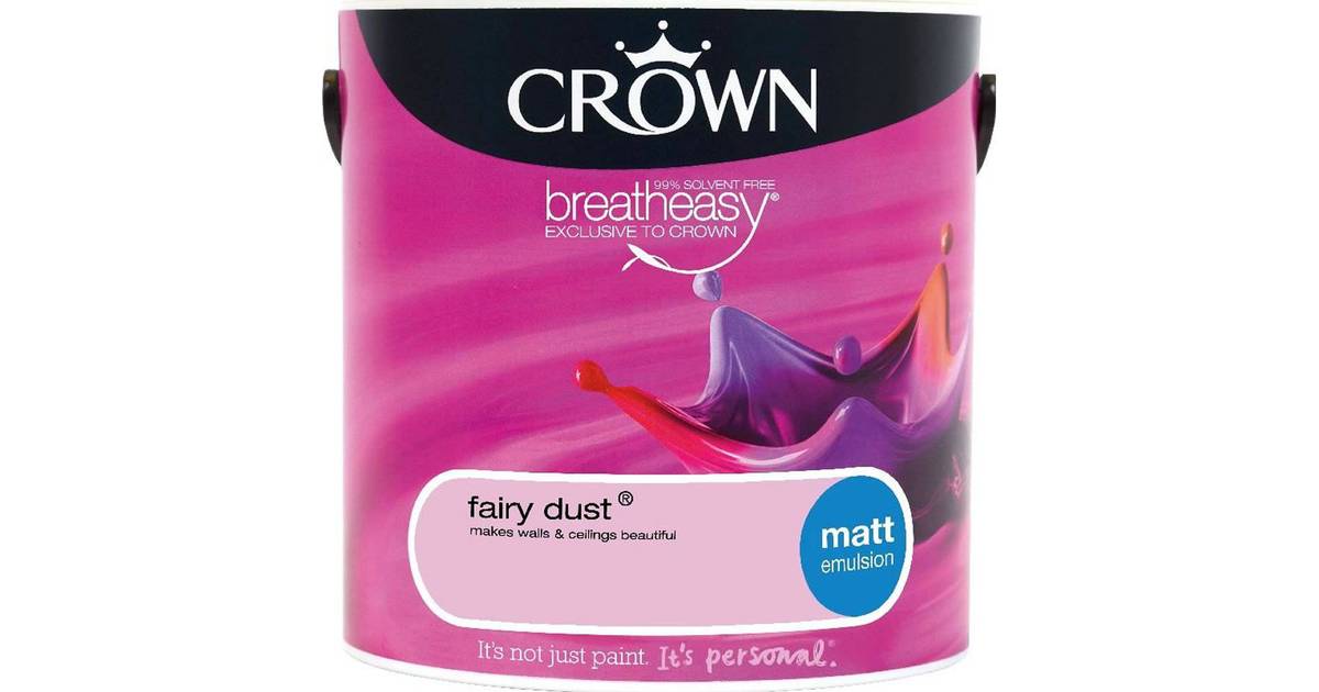 Crown Matt Emulsion Wall Paint Ceiling Paint Pink 2 5l Compare