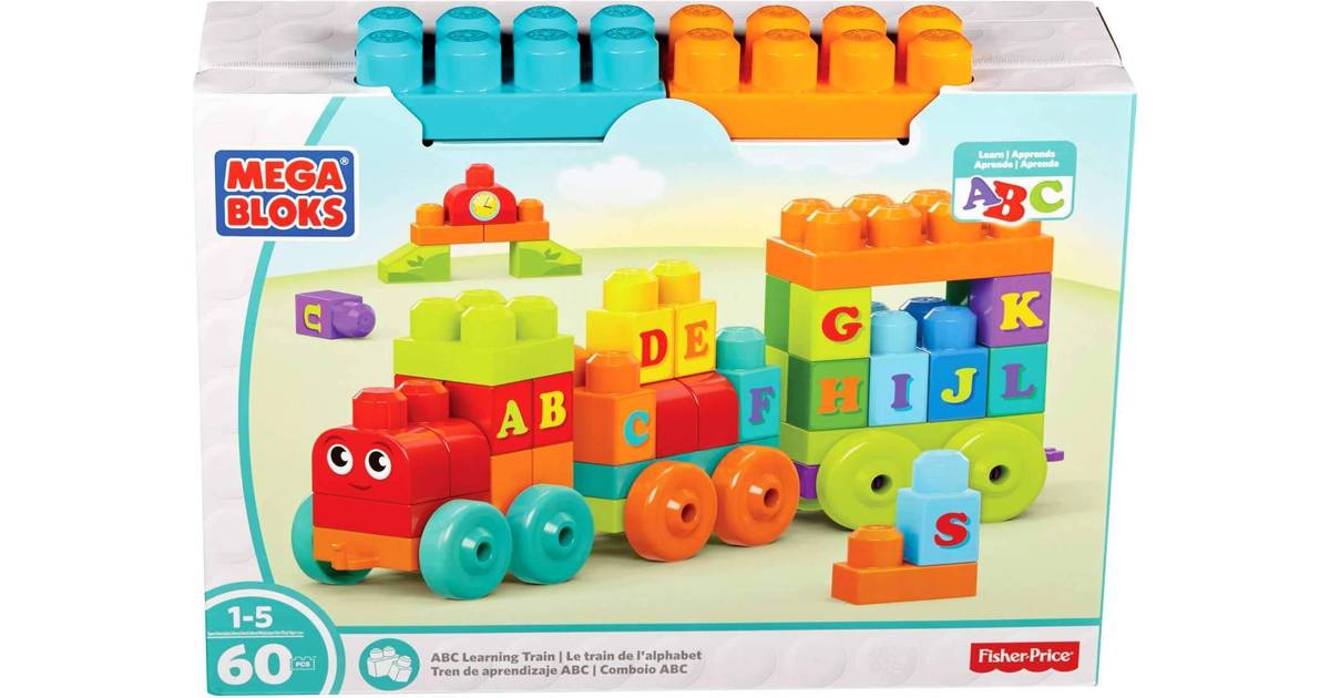 mega bloks abc learning train building set