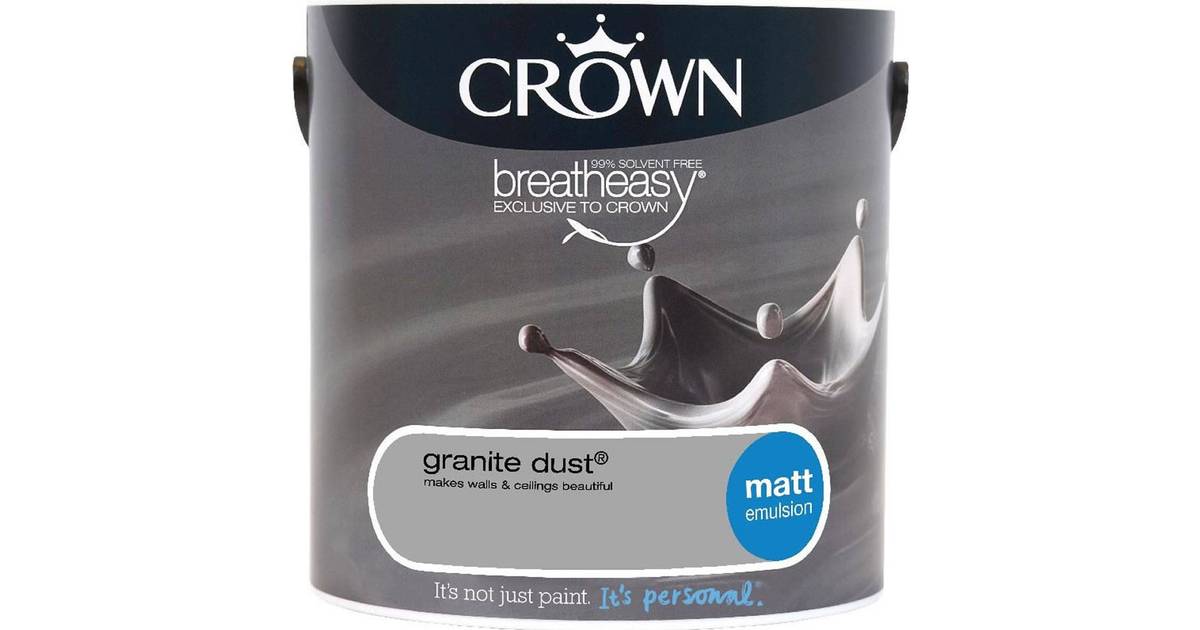 Crown Breatheasy Wall Paint Ceiling Paint Grey 2 5l Compare