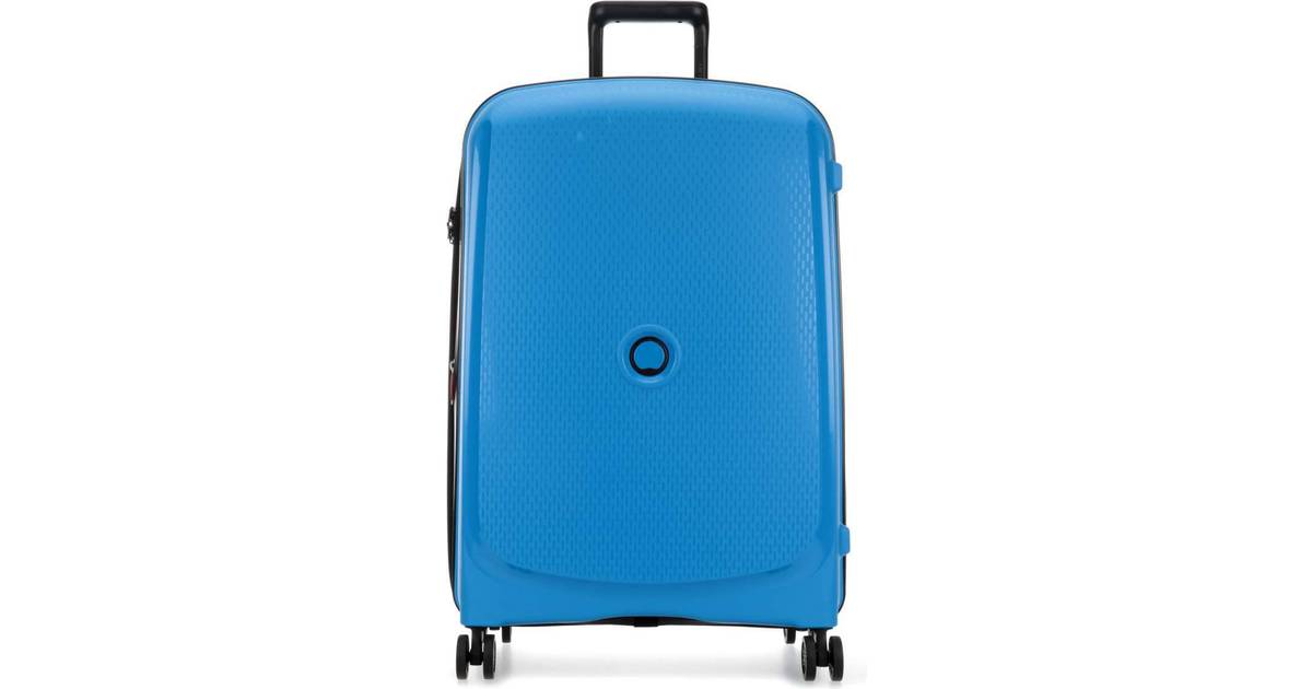 delsey blue suitcase