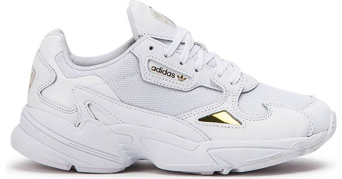 adidas falcon shoes white gold