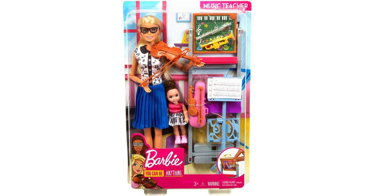 barbie music teacher doll & playset