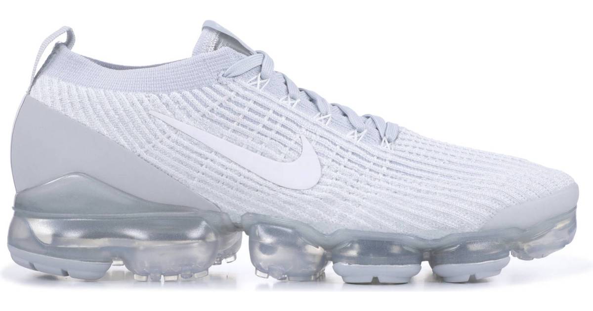 Nike Air VaporMax Flyknit 3 M - White/Pure Platinum/Metallic Silver/White •  Compare Black Friday prices »
