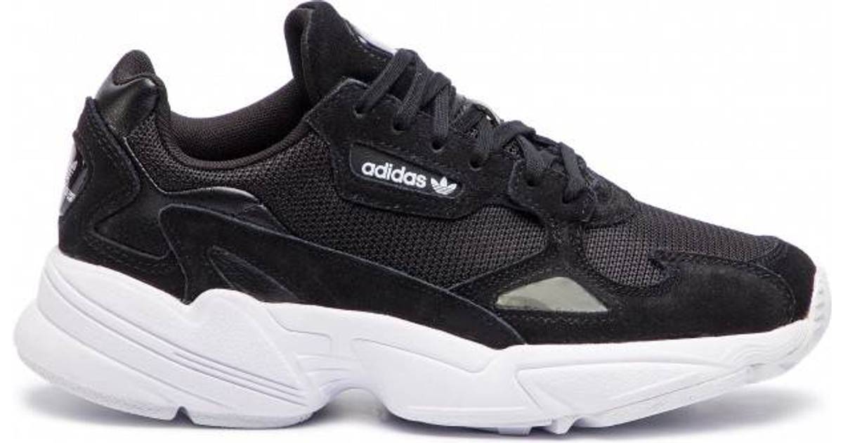 adidas falcon shoes black and white