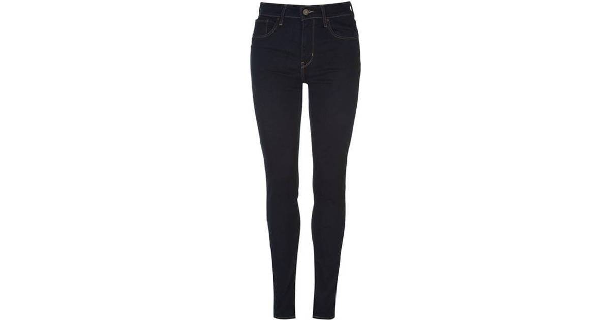 levis high waisted black skinny jeans