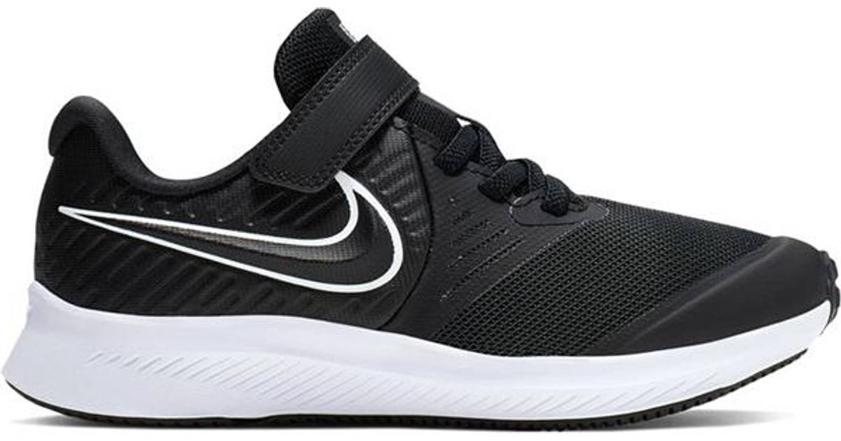 nike star runner black and white