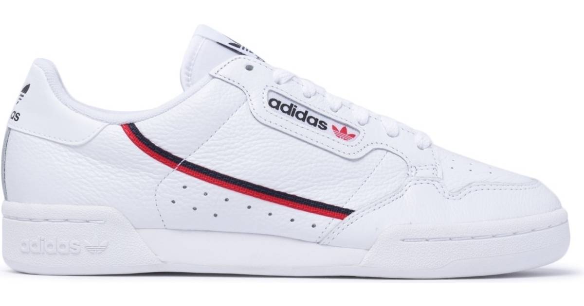 adidas 80s continental trainers white white scarlet navy