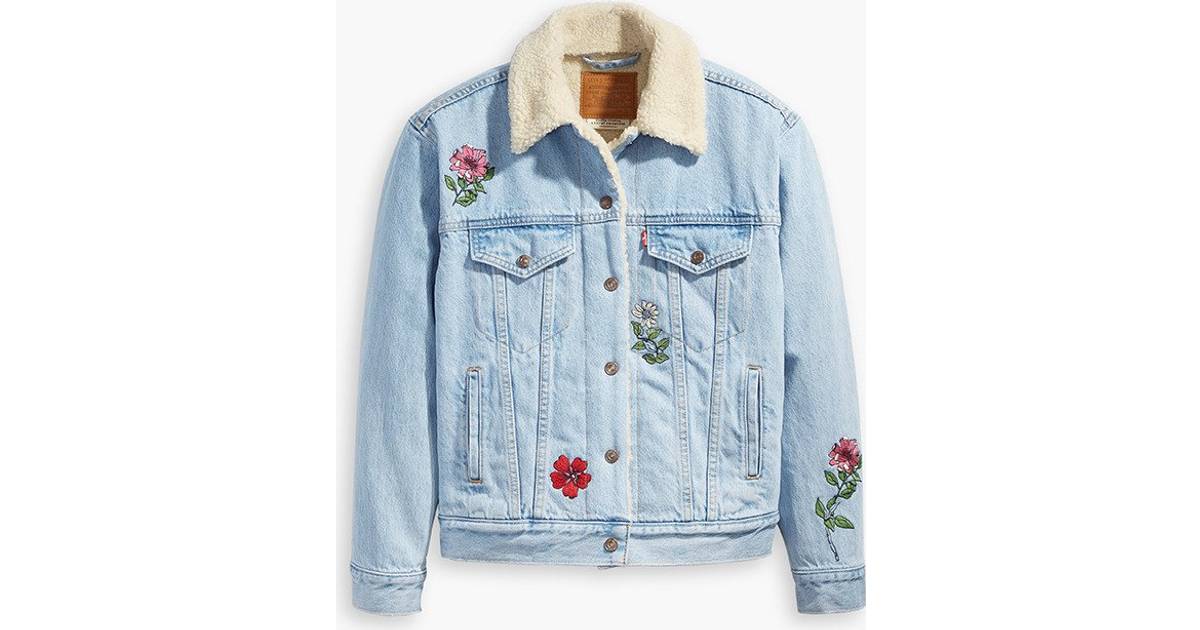 Levi's Ex-Boyfriend Sherpa Trucker Jacket - Pale Rider/Blue • Price »