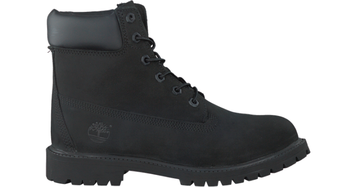 timberland junior black boots