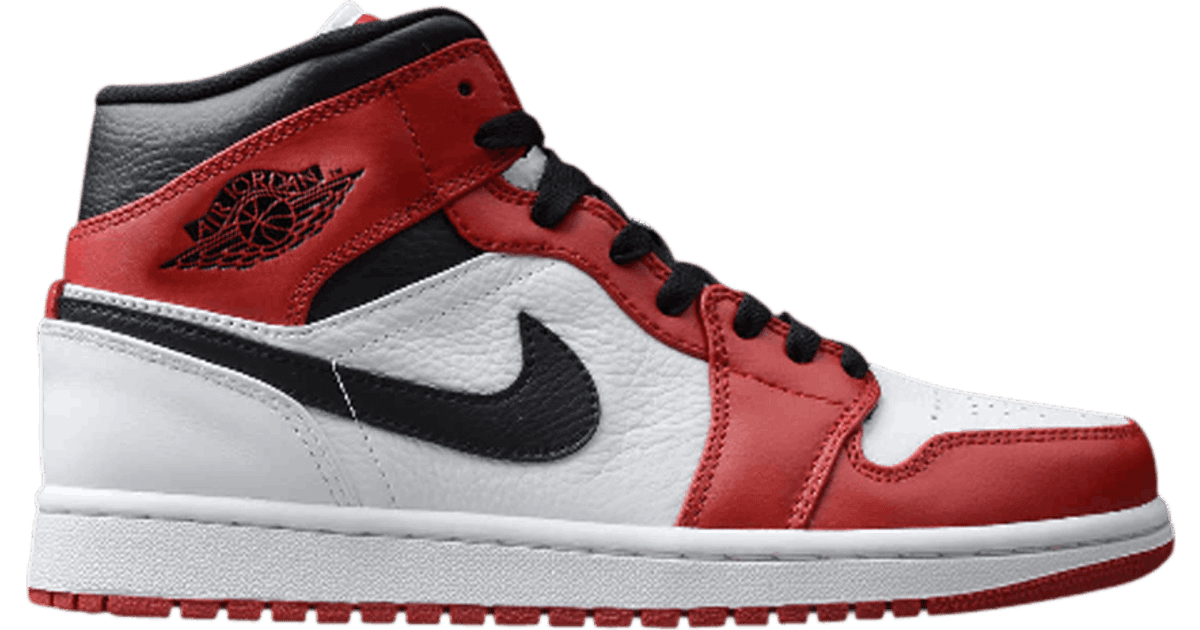 Nike Air Jordan 1 Mid M - White/Black/Gym Red • Compare prices now »