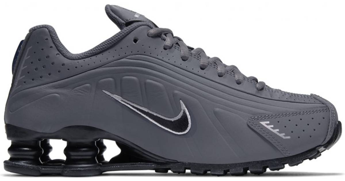 Nike Shox R4 GS - Dark Grey/Metallic Silver/Black • Compare prices now