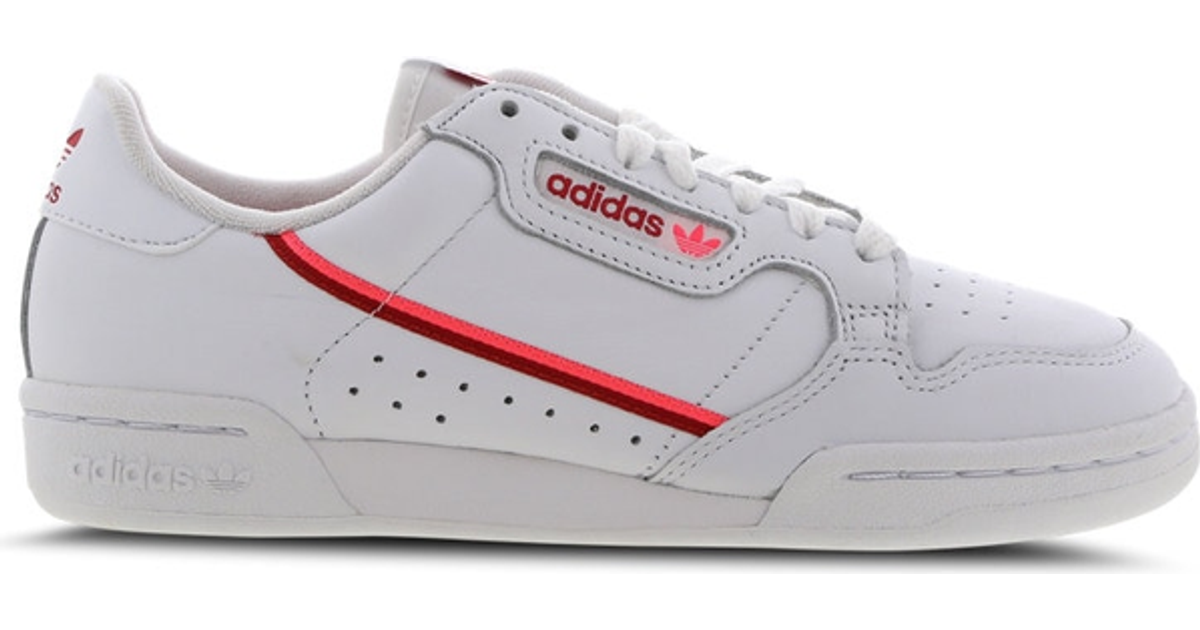 adidas continental 80 white scarlet flash red