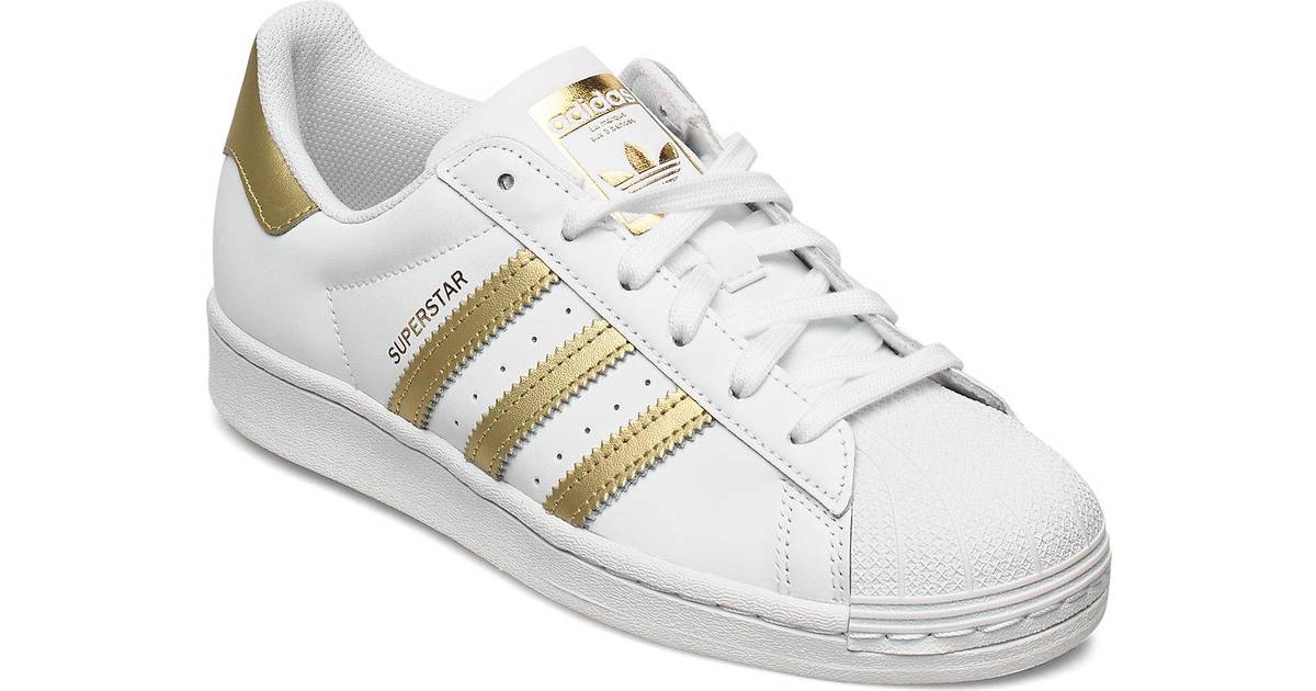adidas originals superstar 2.0 shoes metallic gold/white