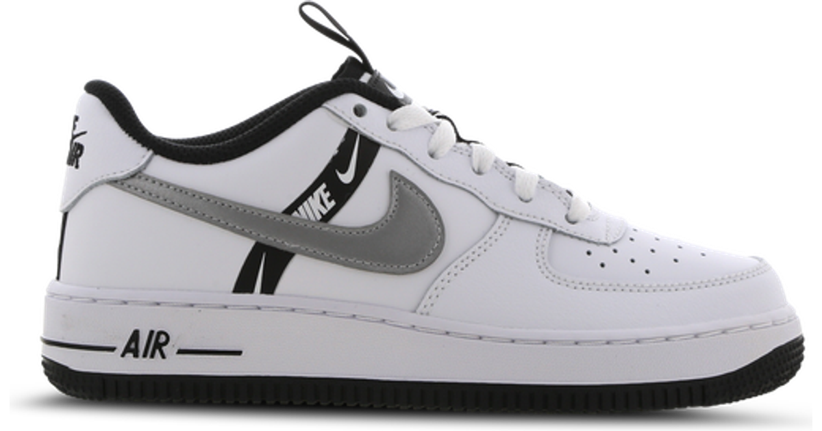 air force 1 silver and white