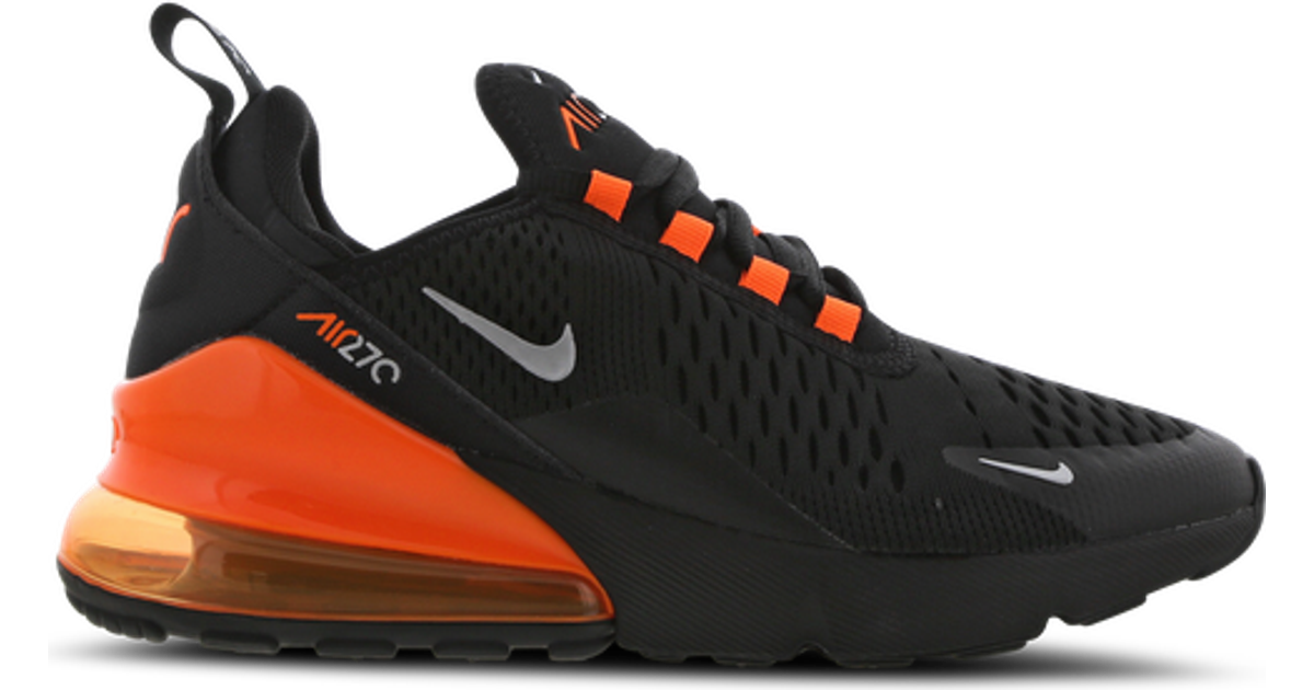 Nike Air Max 270 GS - Black/Total Orange/Metallic Silver