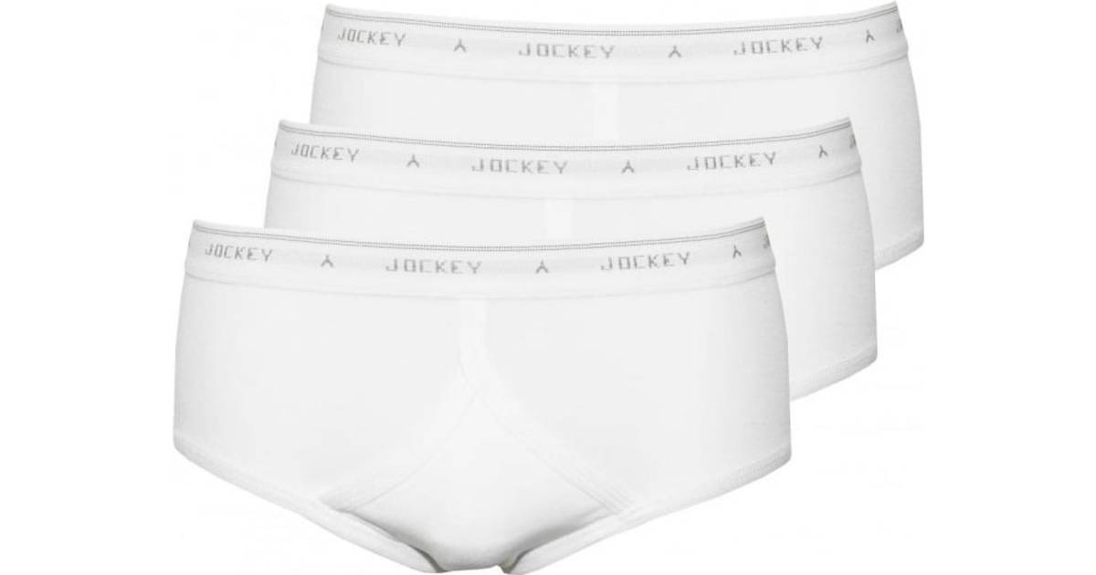 Jockey Classic Y-Front Brief 3-Pack - White • See Price