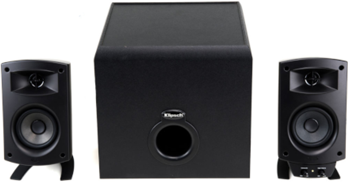 klipsch promedia 2.1 satellite speakers