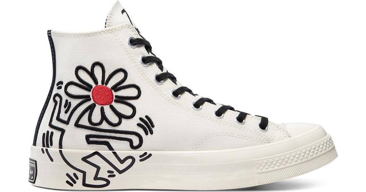 converse x keith haring chuck 70 hi trainers in egret