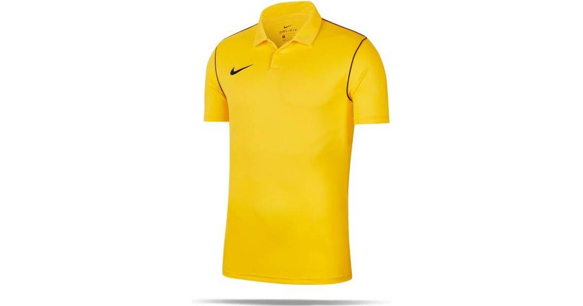 yellow nike polo shirt