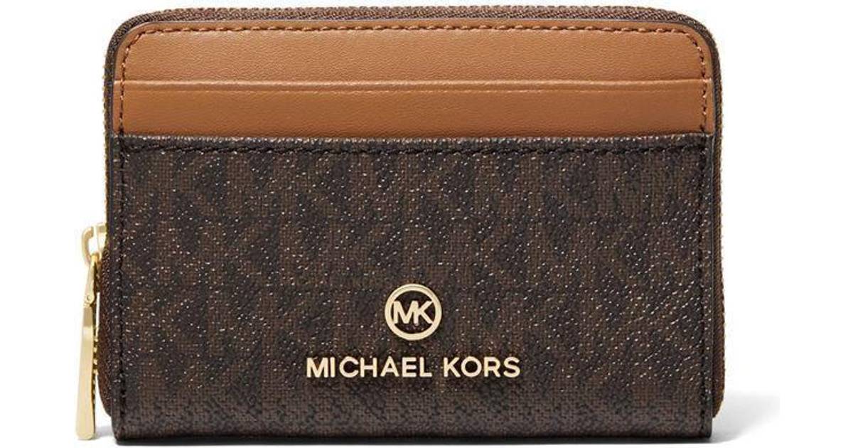 Michael Kors Jet Set Small Logo Wallet - Brown • Price »