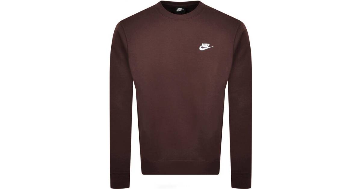 nike club crew sweatshirt burgundy