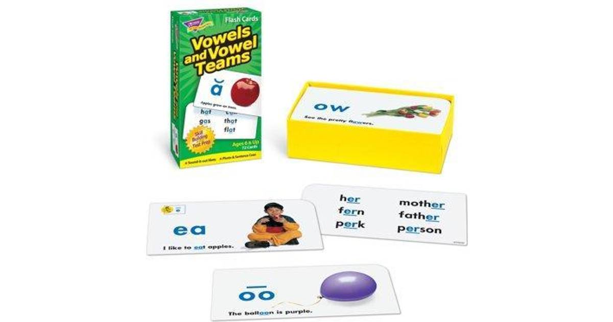 Trend Vowels And Vowel Teams Flash Cards • Prices 5458