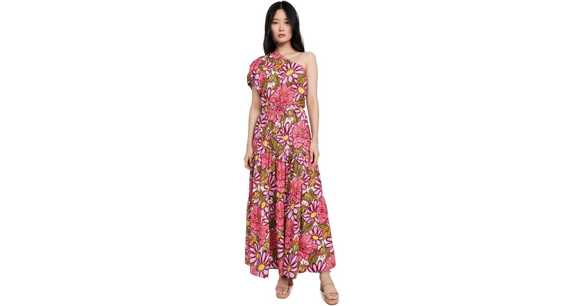 SWF Floral One-Shoulder Puff Sleeve Maxi Dress Frida • Price