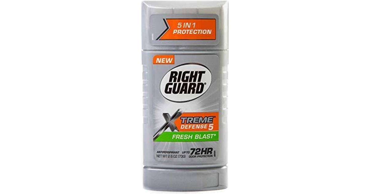 Right Guard Xtreme Defense 5 Antiperspirant And Deodorant Invisible Solid Fresh Blast • Price 