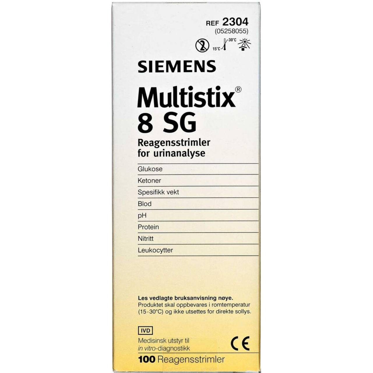 Elanco Siemens Multistix 8 Sg Professional Urine Reagent Test Strips X 100 • Price 4897