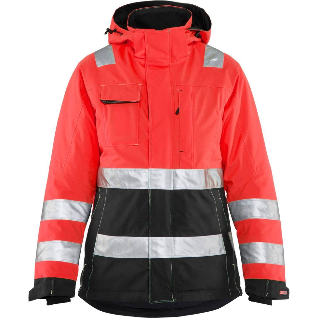 Blåkläder 487219875599XXXL Damen WinterJacke, High Vis Rot/Schwarz ...