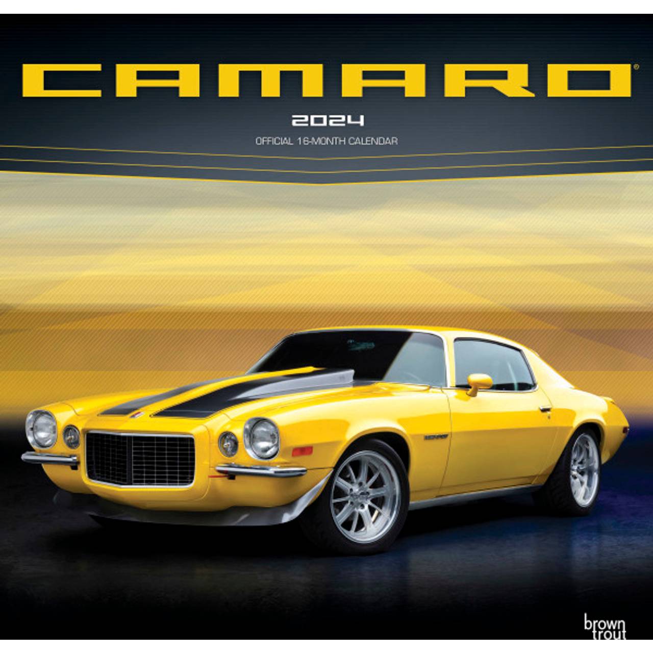 Browntrout Camaro OFFICIAL 2024 Monthly Square Calendar • Price