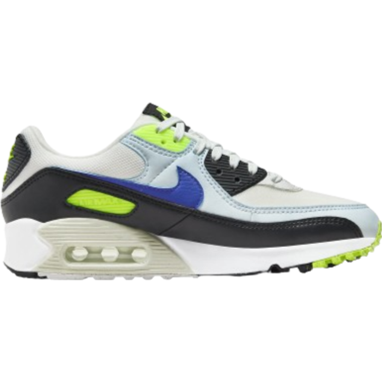 Nike Air Max 90 W - Summit White/Volt/Blue Tint/Racer Blue