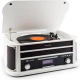 auna Birmingham HiFi Stereo System DAB + / FM BT Function Vinyl CD USB  AUX-In Wood