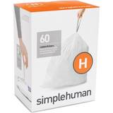 simplehuman Custom Fit Bin Liner Refill Pack Code K, 3 X Pack Of 20 (60  Liners)