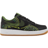  Nike mens Air Force 1 '07 Lv8, Black/Carbon Green-treeline, 10