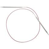  ChiaoGoo Red Lace Circular 60-inch (150cm) Stainless Steel  Knitting Needle; Size US 8 (5mm) 7060-8