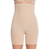 Spanx Oncore High-waisted Mid-thigh Shorts - Nude