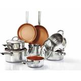 Dunelm Pro Copper Base 5 piece Cookware Set