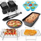 Bakeware Sets - Baking Sheets for Oven Nonstick Set -Nonstick Pans Set-  5pcs Dark Gray/Red, 5pcs - Fry's Food Stores