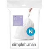 4 Packs(200 Count) Code H 8-9 Gallon Heavy Duty Drawstring Plastic Trash Bags Compatible with Code H | 1.2 Mil | White | 8-9 Gallon/30-35 Liter, Size