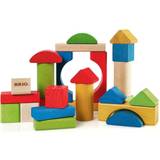 Micki 10218300 Letter Blocks 36 Pieces, Senses, Wood