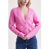 Wavy Cardigan Pink