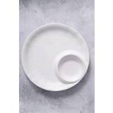 Maxwell & Williams Panama 26.5cm Dinner Plate - Grey & White