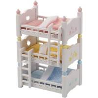 sylvanian families triple bunk beds