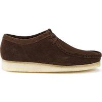 clarks wallabees dark brown