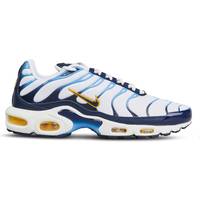 white and gold nike air max plus