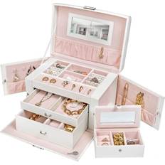 tectake Jewellery Box - White