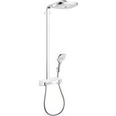 Hansgrohe Raindance Select E300 3-jet Showerpipe White